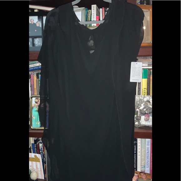 NWT Connected Chiffon & jersey Overlay Dress - Picture 5 of 8